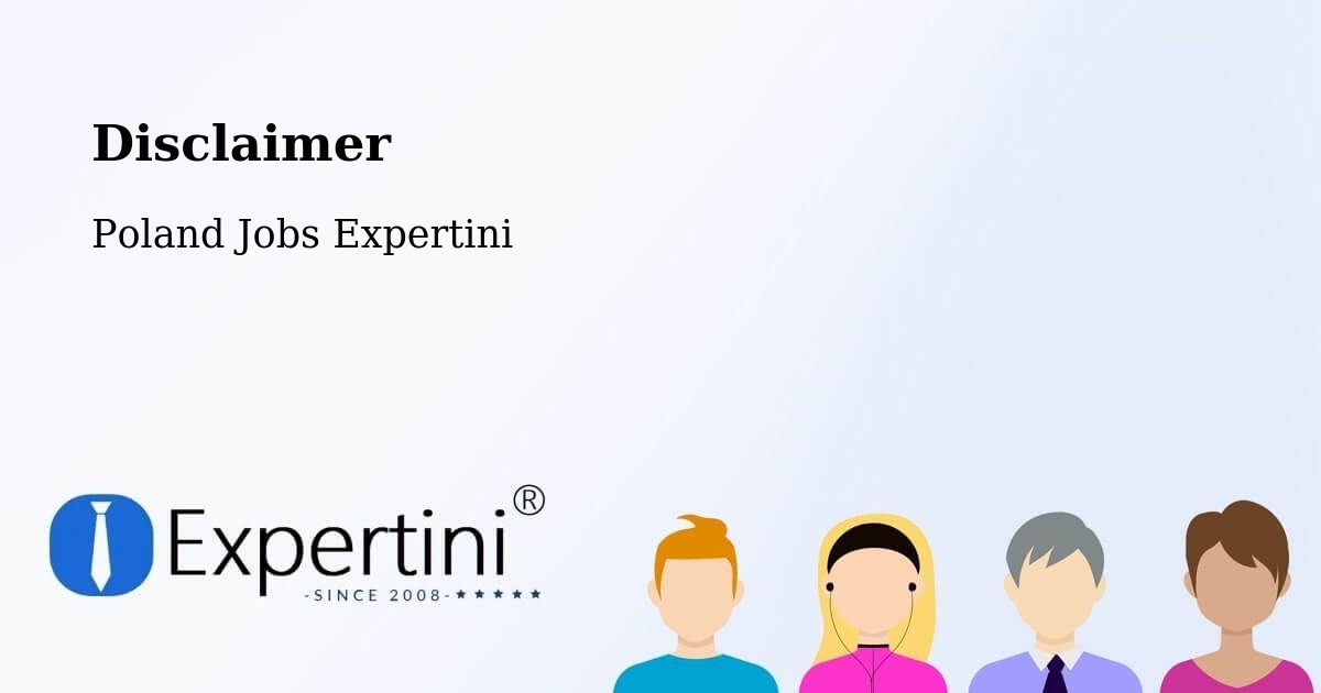 Disclaimer – Bieżuń - Poland Jobs Expertini